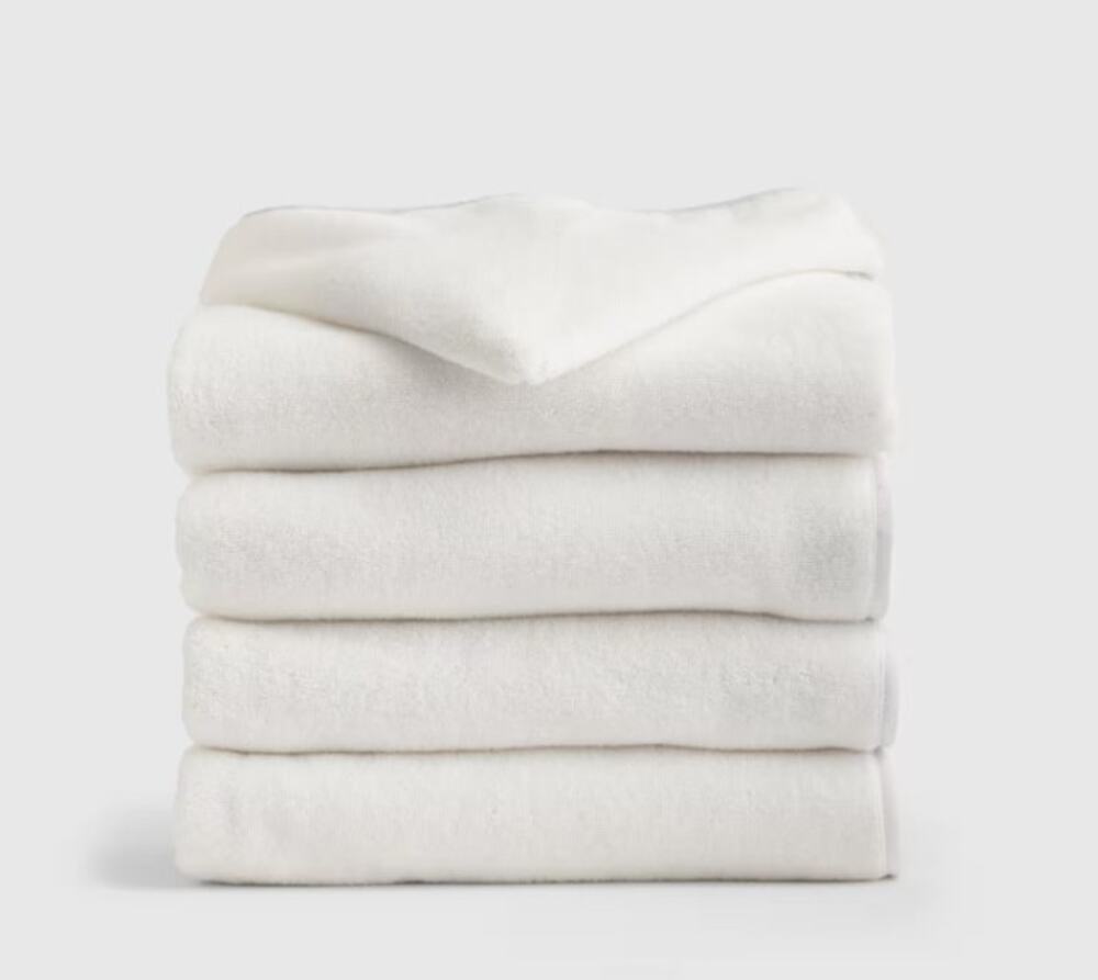 NEW 4 Pack Quince White Organic Turkish Cotton Kids Baby Hooded Towel Set